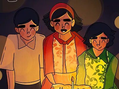 Birthday Party art birthday branding cartoon cartoon illustration celebration character cute design designs dribbble dribbble best shot dribbble invite dribbbleweeklywarmup illustraion illustration illustration art minimal photoshop vector