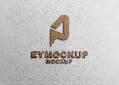 Wooden Premium Logo Mockup branding business design icon logo mockup ui ux vector web