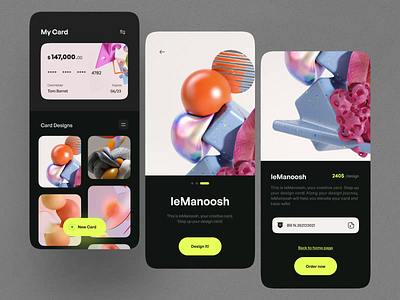 My Card Style 💳 3d after effects animation bank branding card design graphic design mobile motion graphics ui ux