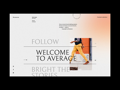 Morezone Portfolio - Website concept concept design hover minimalist mouse effect portfolio portfolio design ui ux web design webdesign website
