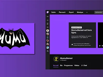 Graphic identity of a Twitch channel art branding design graphic design icon illustration illustrator logo photoshop typography vector