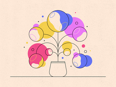 Bubble Flowers bubbles colours distortion flowers illustration plant texture