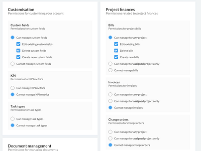 Permissions access control permissions roles