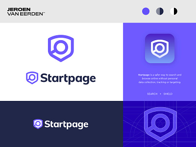 Startpage - Logo Design 🛡️ a b c d e f g h i j k l m n brand brand identity design logo o p q r s t u v w x y z page search secure shield start t h e q u i c k b r o w n f o x