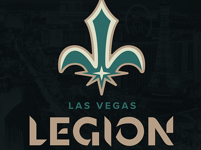 Las Vegas Legion - CDL Team Concept Logo branding call of duty cdl design esports fleur gaming graphic design las vegas legion logo optic paris saints sports star texas vegas
