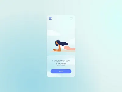 091 #DailyUI Selected for you app design dailyui dailyuichallenge design illustration illustration digital meditation meditation app mindfullness neomorphic ui ui design ux yoga