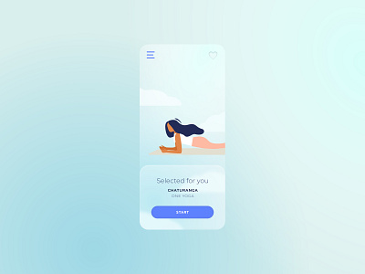 091 #DailyUI Selected for you app design dailyui dailyuichallenge design illustration illustration digital meditation meditation app mindfullness neomorphic ui ui design ux yoga