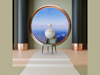 Render #12 - Chair 3d 3d animation 3d art architecture blender cycles illustration
