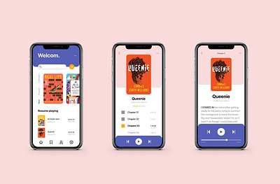 Audio Book App UI Design mobile app mobile ui ui design