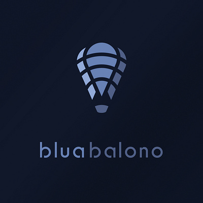 Bluabalono Software Company Logo balloon brand branding design icon illustration logo software software company