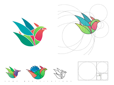 Bird Golden Ratio abstract abstract bird logo abstract logo bird bird logo birds golden ratio golden ratio bird goldenratio iconic logo logo logo design logo mark logos