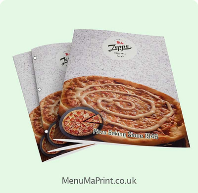 Booklet restaurant menu printing