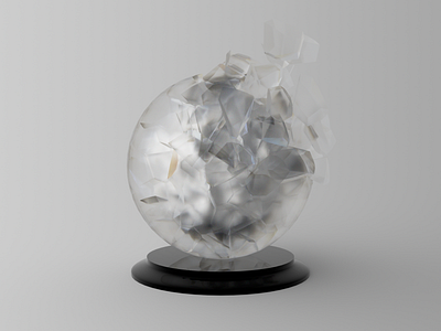 Broken Ball 3d c4d cinema4d design octane octane render octanerender render