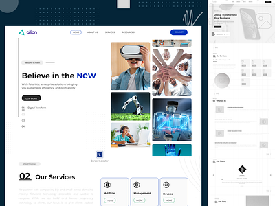 Allion Website Design app design corporatedesign it app it website productr website software website uxui website webdesign website design wireframe