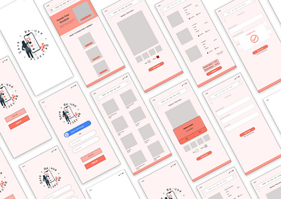 Hi-Fi Wireframe app app design clothing clothing app daily ui hi fi high fidelity mobile app mobile design mobile ui prototype uidesign uiux uxdesign wireframe