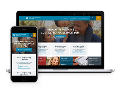 Healthcare Website Responsive Design design desktop healthcare hospital medical responsive ui website