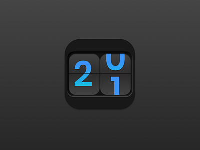 Kaunt App Icon - Daily UI #005 app icon app logo brand design challenge countdown countdown icon countdown timer counter daily ui daily ui 005 dailyui dailyui005 icon icon design logo timer ui ui design widget widgets