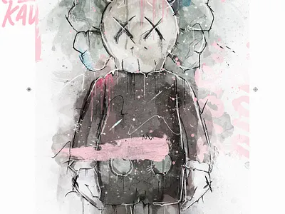 KAWS Companion Original branding design digitalart graphic design illustration type typography