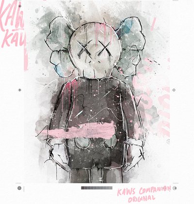 KAWS Companion Original branding design digitalart graphic design illustration type typography