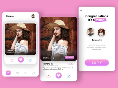 Dating App figma ui uidesign