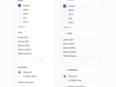 Advanced Filtering checkbox checkboxes dashboard date ecommerce filter filters indiana indianapolis innovatemap radio range saved view segment segmentation selector ui view