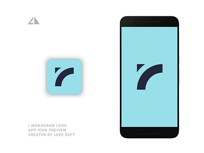 r Monogram Logo App branding design flat geometric design geometry icon letter logo logo minimal monogram monogram logo