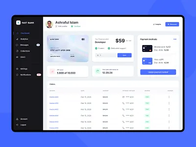 Essential Account Dashboard || Fast Bakining Dashboard UI app concept bank banking best blue budgeting card dashboard dashboard ui design financial fintech fintech app flat money management money transfer popular purple top ui