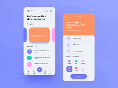 moood app design mobile app mood tasks app to do app ui ui design ux ux design