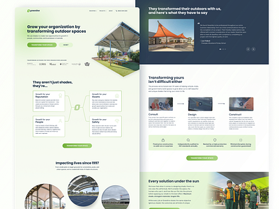 Greenline Homepage Redesign business calm company gradient homepage landing page web design webdesign website