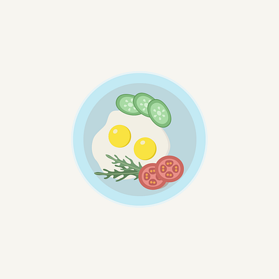 salad eegs plate ruccola salad tomato