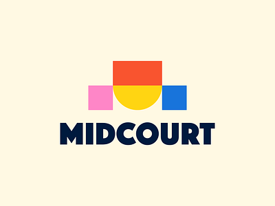 🏀 MidCourt basket basketball basketball court basketball logo bold font bold logo bold typeface brand identity design cream half halfcourt logo mark design mid middle nineties retro sports sports branding sports design sports logo