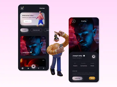 Appplication Design For New Platform 3d design design ui ui design ui inspiration uiinspiration uiux ux webdesign work