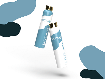 Muddled Haircare Packaging Design 3d art 3d modeling beauty brand brand identity branding design graphic design logo package design packaging typography