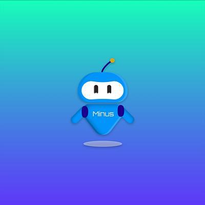 Minus - Happy design illustration robot vector