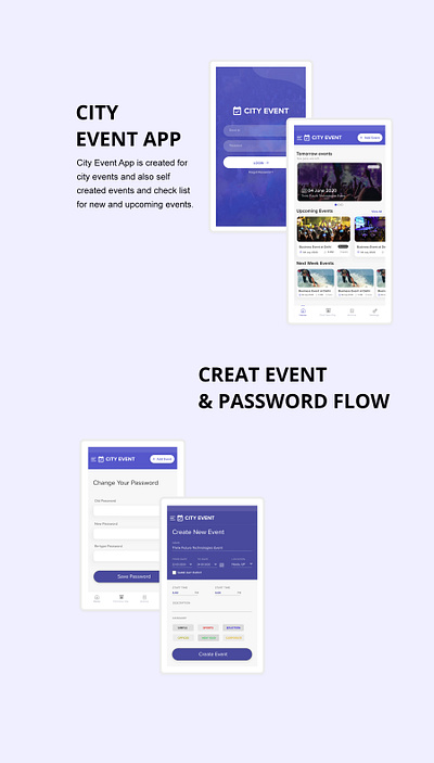 City Event App Design app design app ui city city event xd xd design