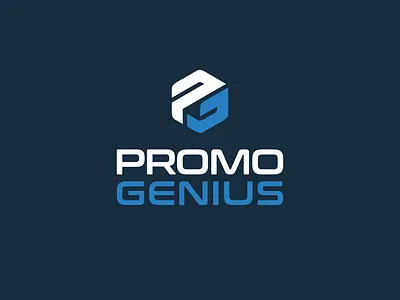 PromoGenius Branding branding flat logo logo design vector