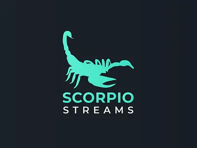 SCORPIO STREAMS branding design flat icon icons logo logo design logo designer logodesign scorpion twitch logo