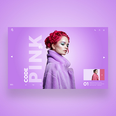 Code Pink Web Ui Design Concept daily design design inspiration graphic design photography ui ui design uiux ux ux design web design web designer