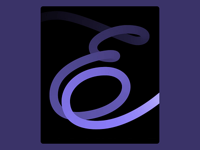 36 Days of Type 2021 - E 36 days of type 36daysoftype after effects animation cartoon moblur loop