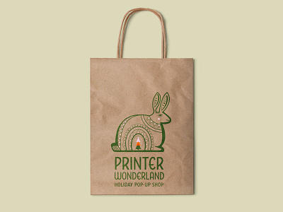 Printer Wonderland: pop up shop bag design brand identity branding digital campaign facebook cover illustration logodesign package design pattern design social campaign tag design typography vector window banners