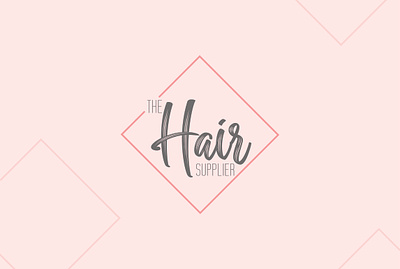 The Hair Supplier Logo branding flat flat logo logo logo design minimal minimalist logo