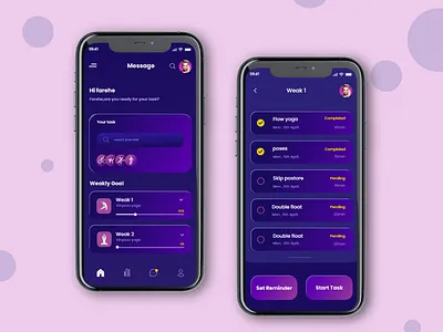 yoga2021 app design appuiux ui ux xd design xd ui kit yoga app