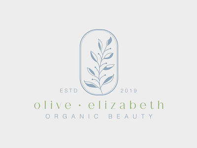 Logo Design beauty bold brand brand designer brand identity floral flower illustration identity illustration leaf lines logo logo design marketing olive organic print print design symbol typography
