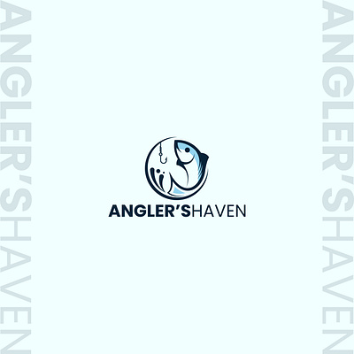 Angler's Haven: Minimalist Fishing Logo brand identity branding creative design design logo graphic graphic design icon illustration logo logo design logo maker logo mark logos logotype minimal minimalist modern timeless unique