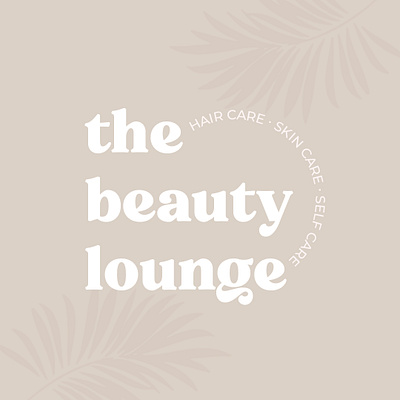 the beauty lounge - beige branding design illustration typography