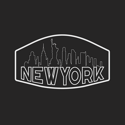 NYC Shirt Option design illustration typography