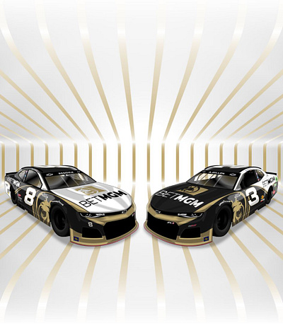RCR BETMGM branding design illustration nascar vector