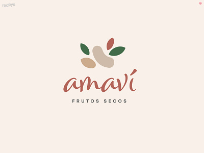 amavi bag brand brand design brand identity branding design flat logo nuts paper bag tshirt typography vector