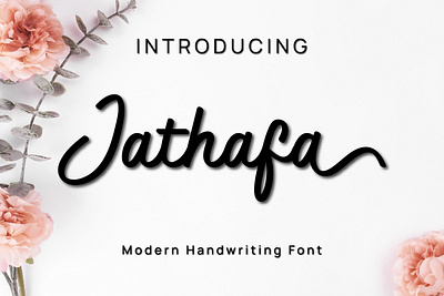 Jathafa - Modern Handwriting Font branding caligraphy design font font design handlettering handwriting illustration illustrator typography