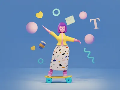 Just some friday illustration 2d art 2dart 3dillustration cartoon style character character design icon illustration mobile mobile app mobile app design typography ui ux vector